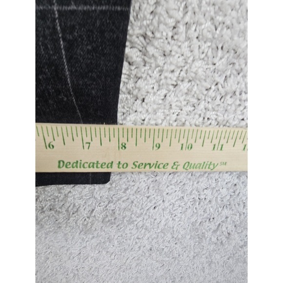 Vintage Liz Claiborne Windowpane Plaid Wool Pants Petites Size 10 Made USA Black - Picture 7 of 13